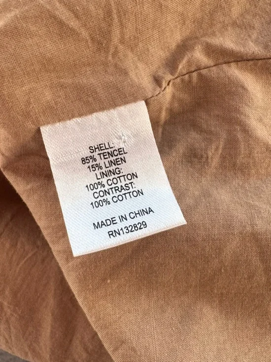 L'Academie Kiyama Tiered Maxi Dress in Tan Size Small - Picture 7 of 8